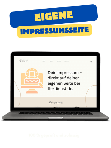 Dein Impressum direkt auf einer eigenen Impressumsseite auf lexdienst