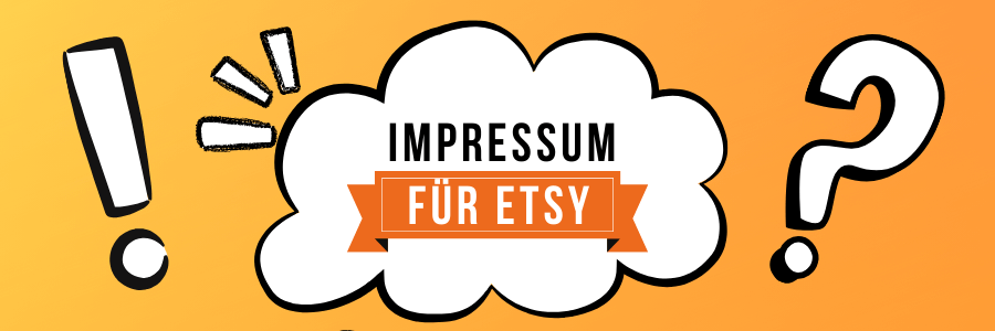 Impressum für Etsy-Shop Betreiber