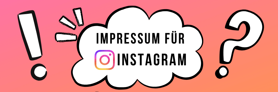 Impressum für Instagram