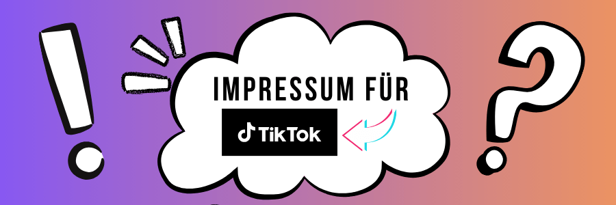 Impressum für TikTok