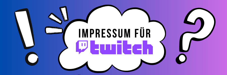 Impressum für Twitch