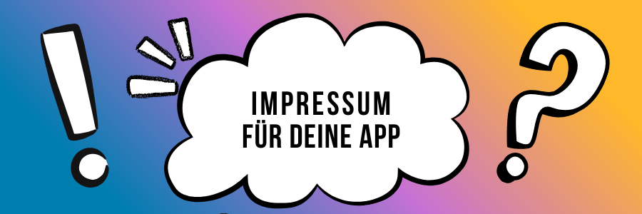 Impressum für deine App