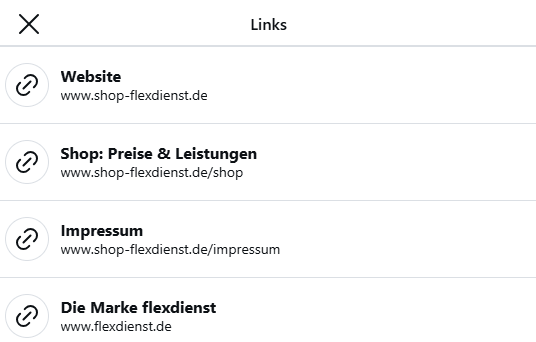 Impressum über die Link-Funktion bei Instagram einbinden