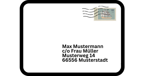 Musterbeispiel c/o für private Nutzung