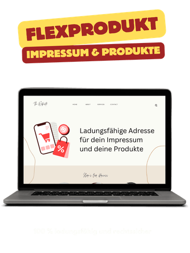 Ladungsf&auml;hige Adresse f&uuml;r dein Impressum und Kontaktadresse f&uuml;r deine Produkte GPSR